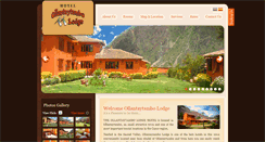 Desktop Screenshot of ollantaytambolodge.com