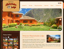 Tablet Screenshot of ollantaytambolodge.com